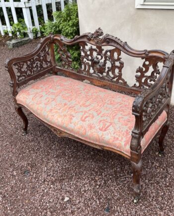 42" Carved Italian Bench