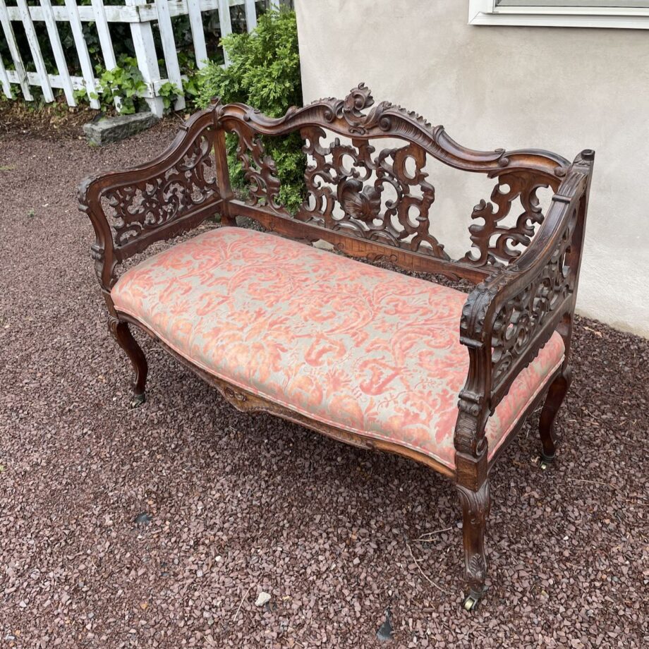 42" Carved Italian Bench