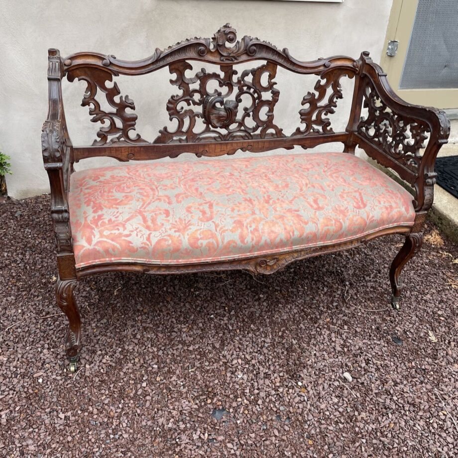 42" Carved Italian Bench