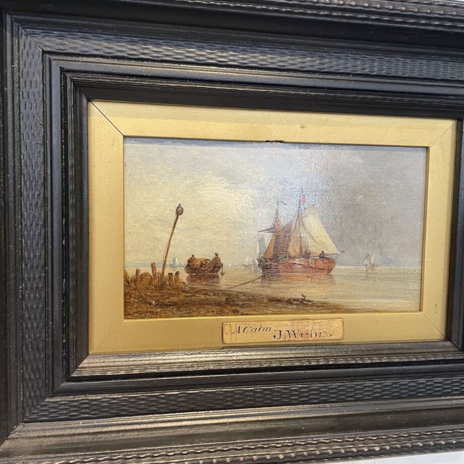 Small Signed J. Webb Oil Painting