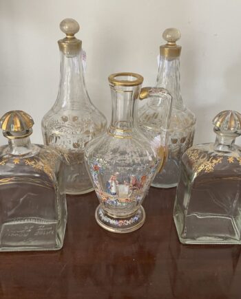 Gold Etched Decanters