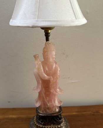 Rose Quartz Chinese Lamp