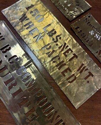 Brass Barrel Stencils