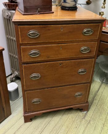 English Inlaid Unusual Size Chest