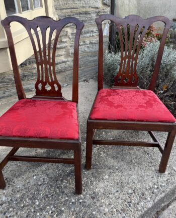 English 18th Century Pair Of Chairs
