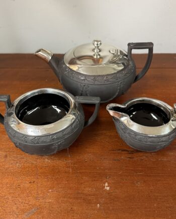 Wedgewood And Sterling Tea Set