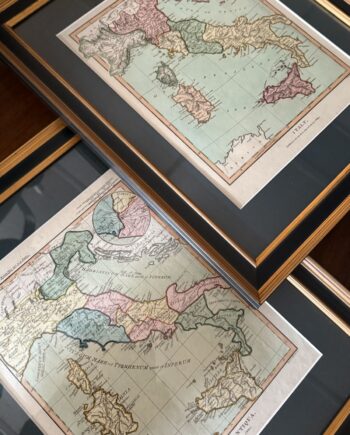 Hand Colored Italian Maps