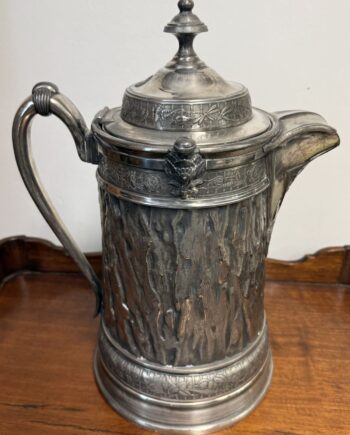14" Textured Body Silver Pitcher