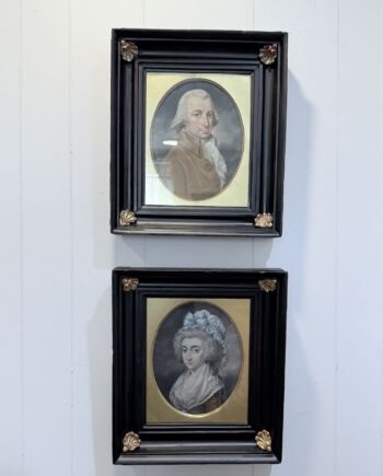 Pair Of English Pastels