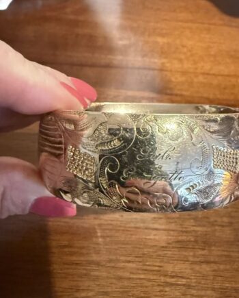 Gold Filled Thick Bangle