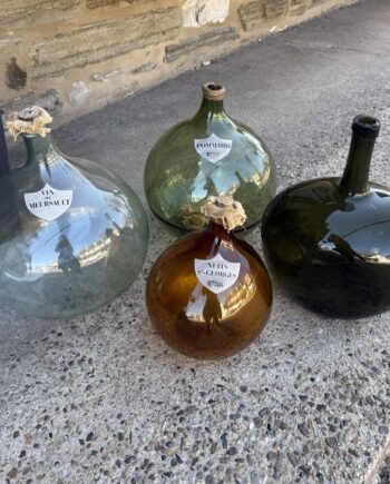 Hand Blown Glass Wine Bottles