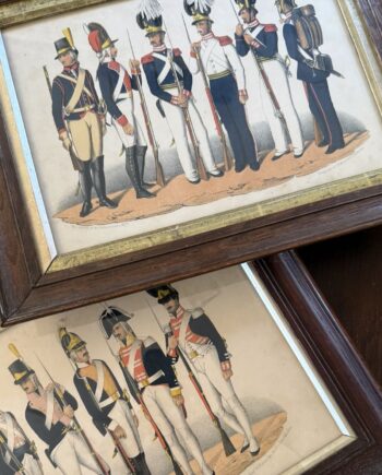 Hand Colored Military Prints