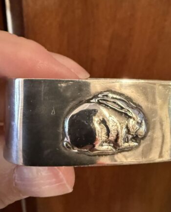 Sterling Silver Bunny Napkin Ring