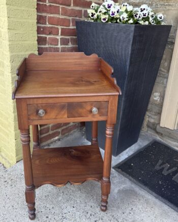 Walnut And Mahogany Stand