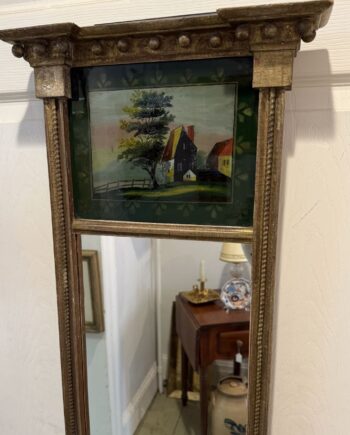 Sheraton Mirror With Reversed Painted Glass