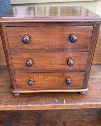English Three Drawer Miniature
