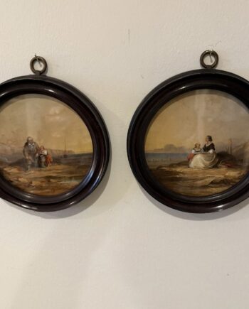 Pair Of Round Watercolors