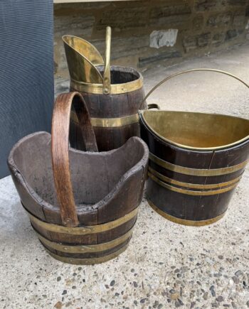 Three Brass Bound Buckets