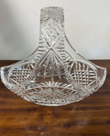 Cut Glass Basket