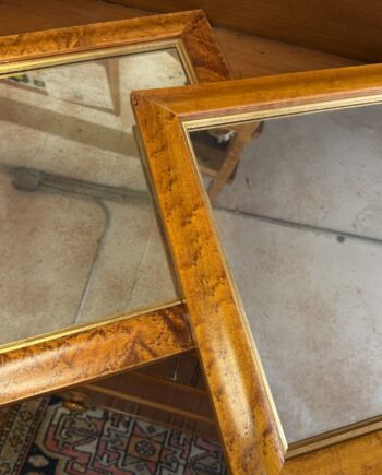 Two Figured Maple Mirrors