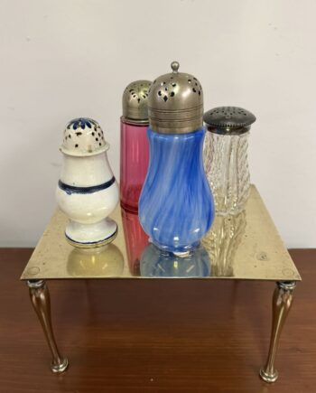 Brass Trivet And Sugar Shakers