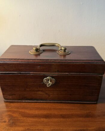 Early Small Lift Top Box With Key