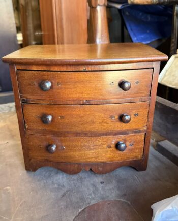 Small Miniature Bowfront Chest