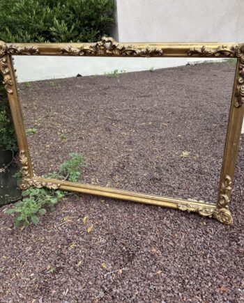 Detailed Gold Gilt Mirror 41" x 29"