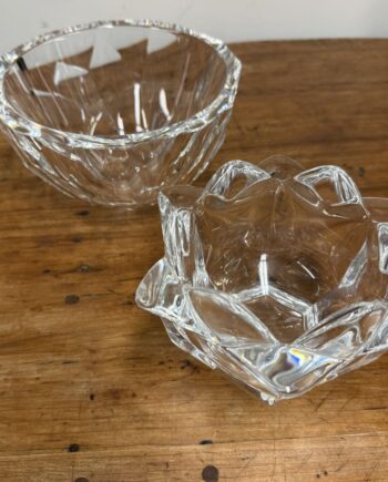 Two Heavy Orrefors Bowl