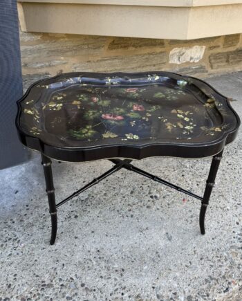 Black Shaped Tray Table